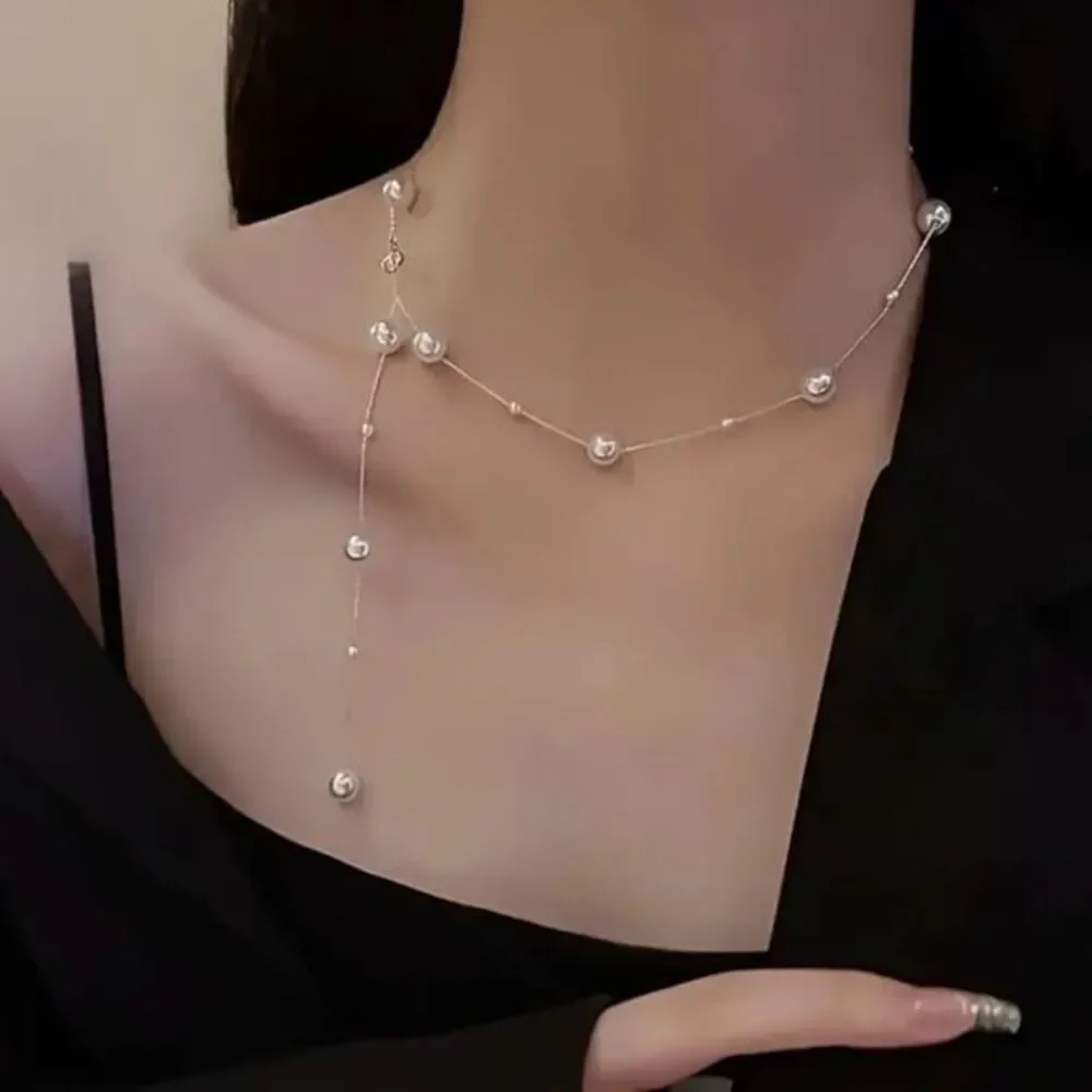 Elegant pearl fashion necklace multiple design options